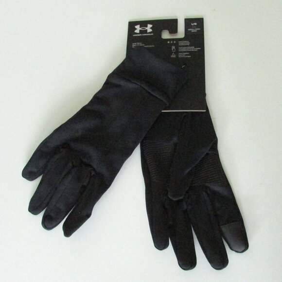 NEW Under Armour Tech Liner Gloves, Women's LG, Black - Picture 1 of 8